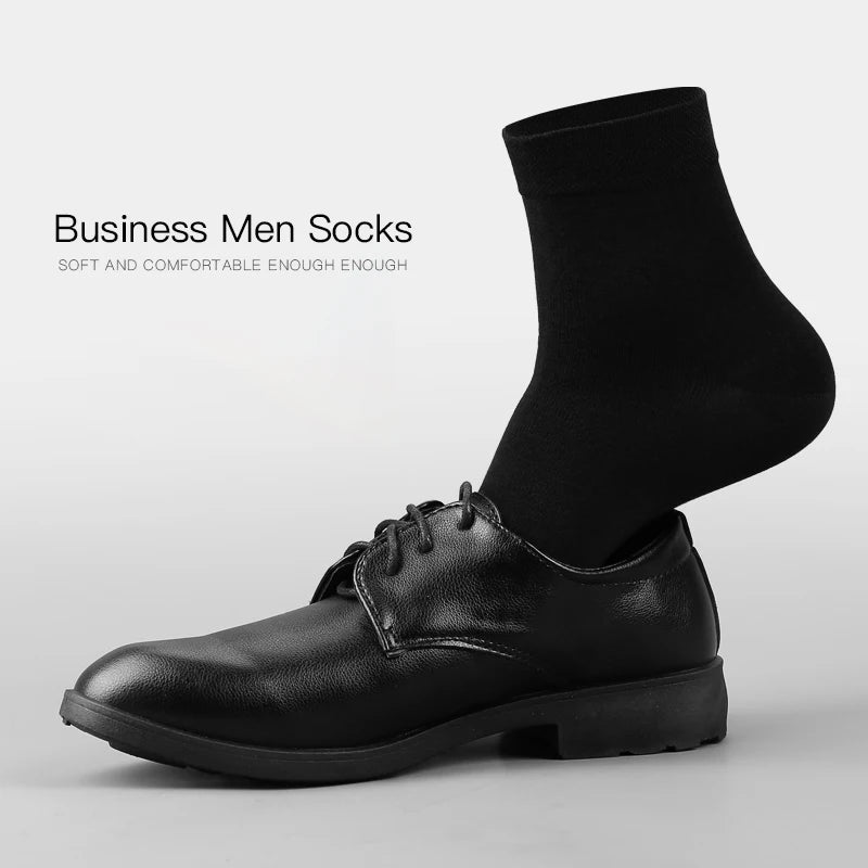 Kit of 5 men's cotton mid-calf socks