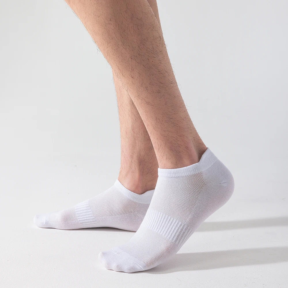 Kit of 5 premium cotton short-cut socks