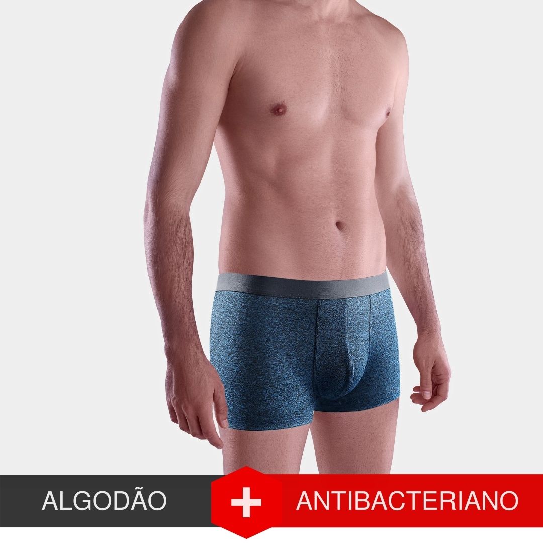 KIT 3 Cuecas Boxers Rajada Algodão Soft